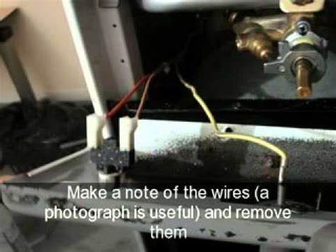 gas cooker ignition switch stuck